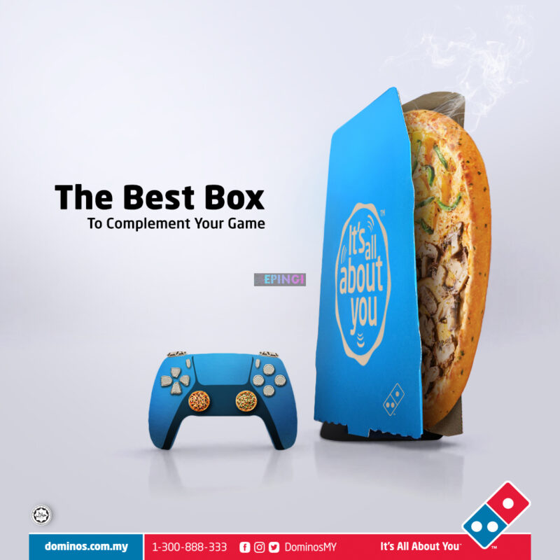 Domino's Pizza also joked with the PlayStation 5 design