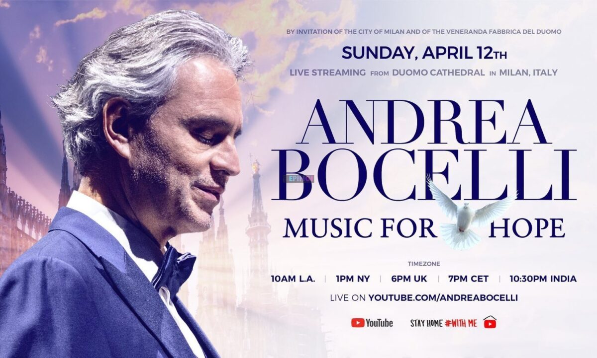 Coronavirus, at Easter Andrea Bocelli in concert at the Milan Cathedral: I believe in the strength to pray together