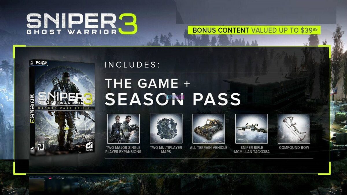 SNIPER GHOST WARRIOR 3 SEASON PASS EDITION Mobile iOS Full Version Free Download